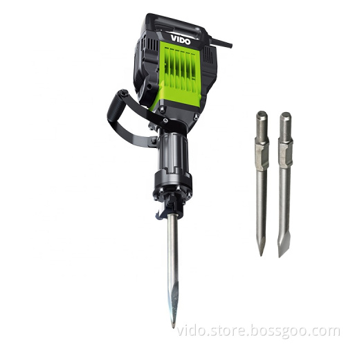 VIDO hex shank 1500w concrete bulding electric jack demolition hammer breaker